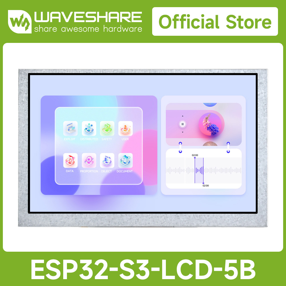 Lolin S3 - Waveshare ESP32-S3 5inch Capacitive Touch Display