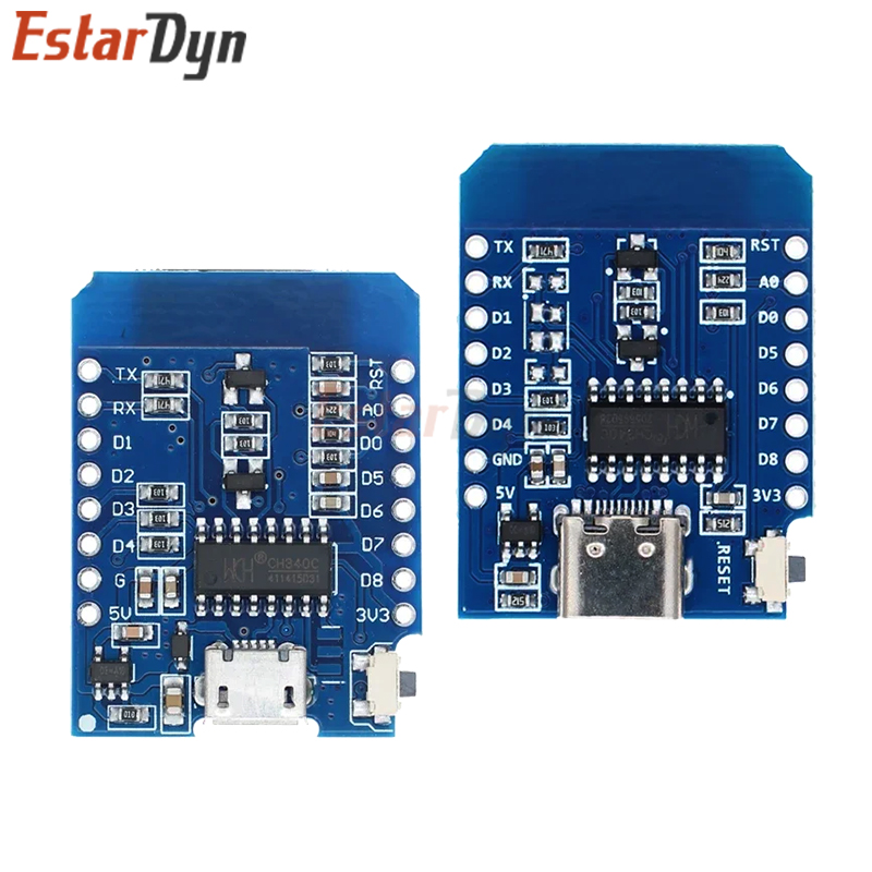 D1 Mini TYPE-C/MICRO ESP8266 E - Nodemcuv2 评论和价格