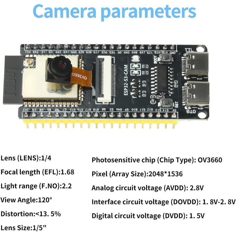 ESP32-S3-CAM Board With OV3660 - Doit Esp32 评论和价格