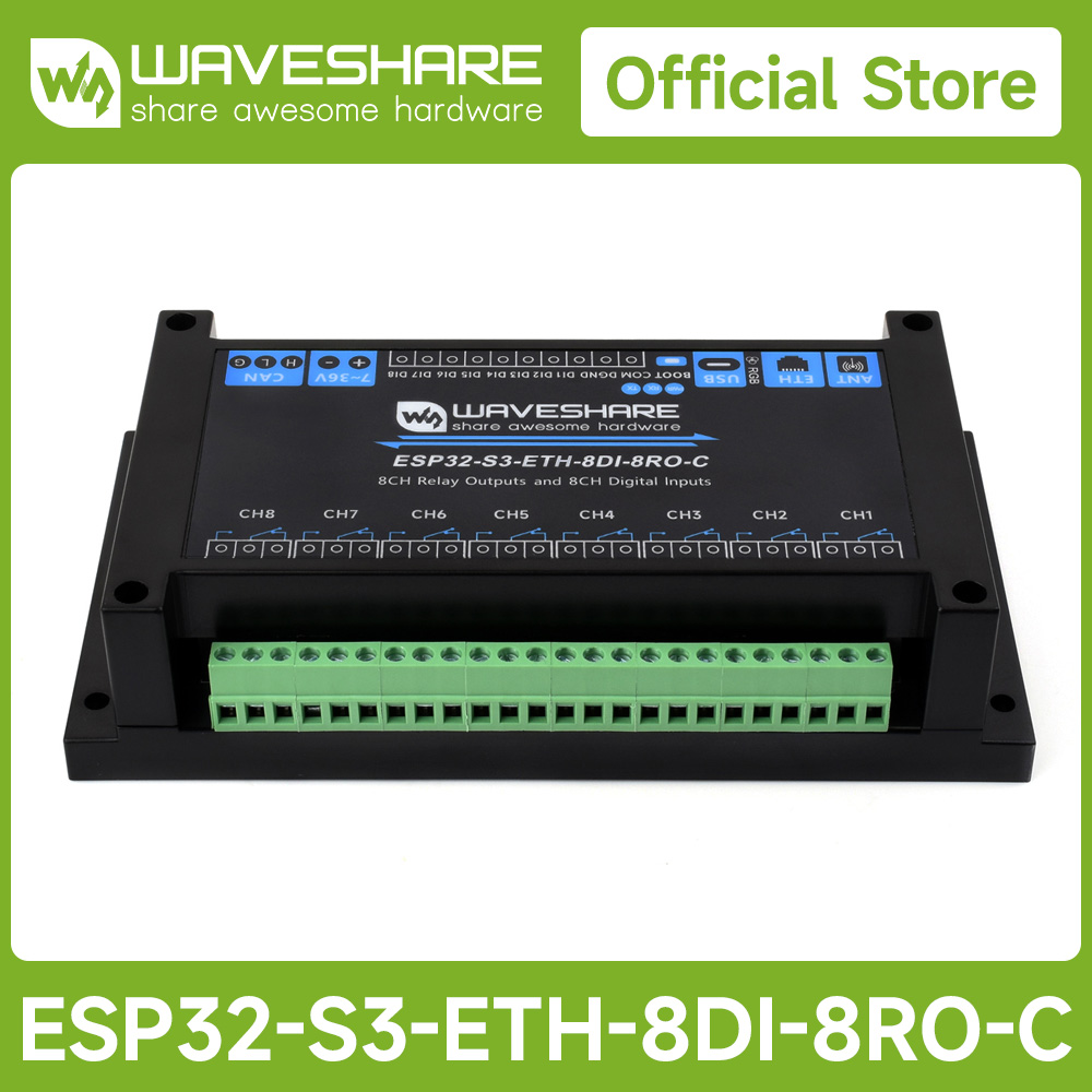 Industrial 8-Channel ESP32-S3  - Waveshare Esp32 评论和价格