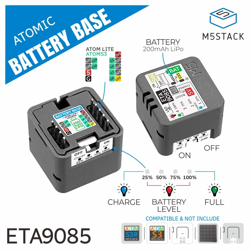 M5Stack Atomic Battery Base Re - M5Stack Core2 评论和价格