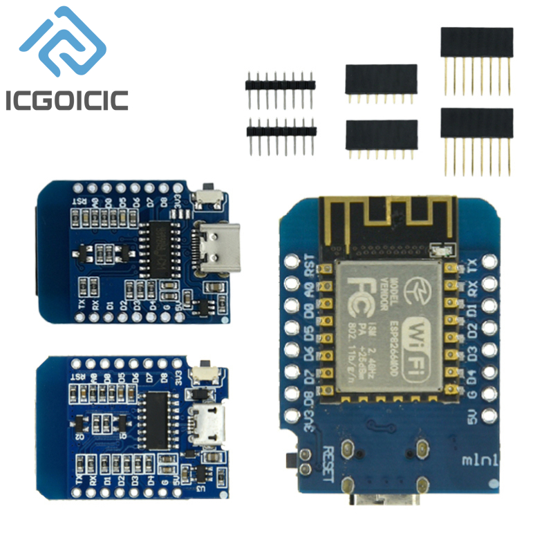 D1 Mini-Mini NodeMcu 4M Bytes  - Wemos D1 评论和价格