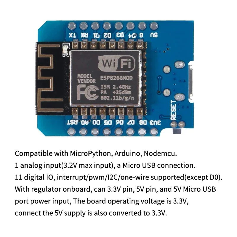 10pcs WeMos D1 Mini Pro V3.0 N - D1 Mini Pro 评论和价格